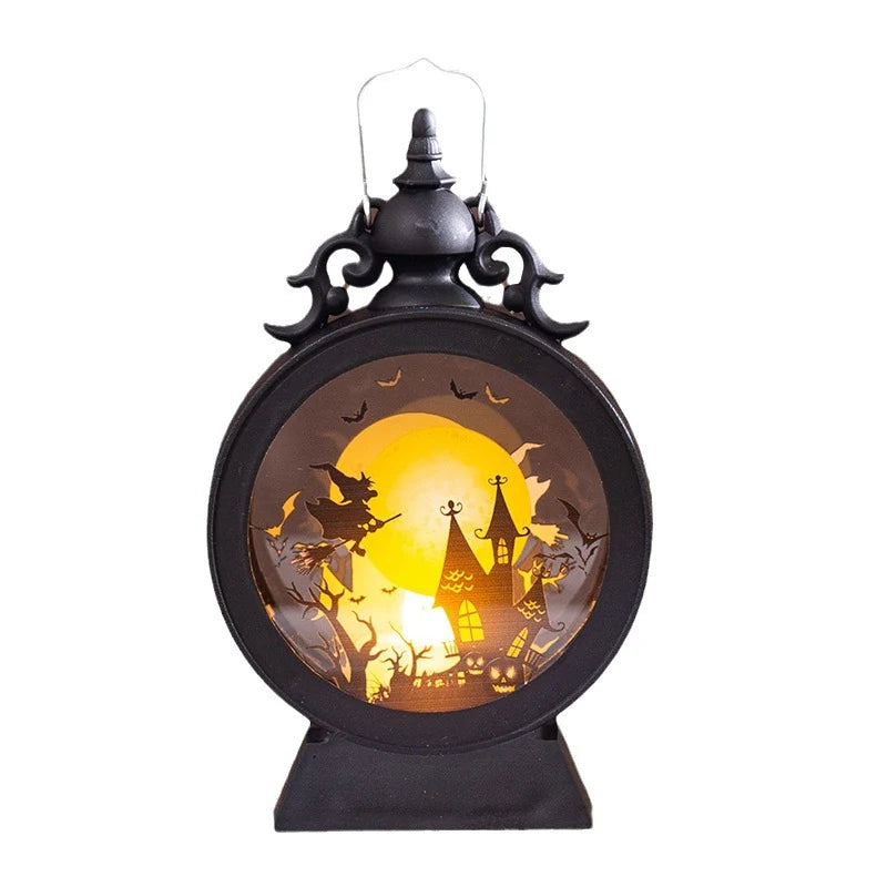 Decorative Lantern Spooky Cutout Indoor Outdoor