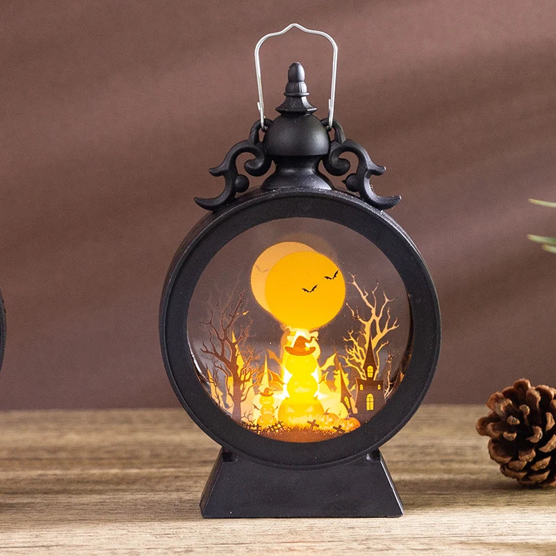 Decorative Lantern Spooky Cutout Indoor Outdoor