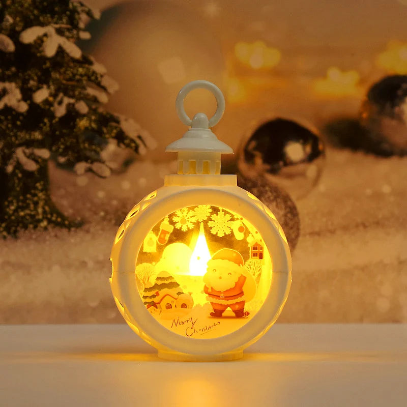 Decorative Lantern Warm LED Christmas Motif Indoor & Outdoor