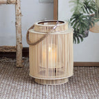 Decorative Lantern Woven With Handle Indoor Outdoor