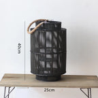 Decorative Lantern Woven With Handle Indoor Outdoor