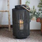 Decorative Lantern Woven With Handle Indoor Outdoor