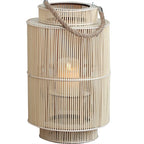 Decorative Lantern Woven With Handle Indoor Outdoor