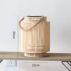 Decorative Lantern Woven With Handle Indoor Outdoor