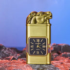 Decorative Lighter Refillable Quartz Clock Jet & Soft Flame