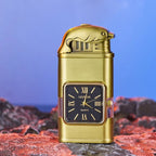 Decorative Lighter Refillable Quartz Clock Jet & Soft Flame