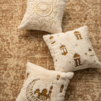 Decorative Pillow 18x18 Embossed Mandala Micro Plush Concealed Zipper