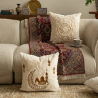 Decorative Pillow 18x18 Embossed Mandala Micro Plush Concealed Zipper