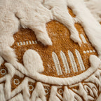 Decorative Pillow 18x18 Embossed Mandala Micro Plush Concealed Zipper