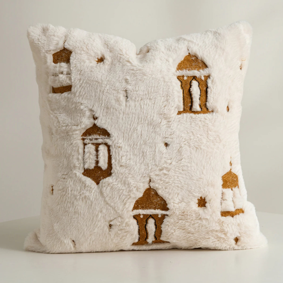 Decorative Pillow 18x18 Embossed Mandala Micro Plush Concealed Zipper