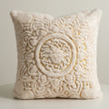 Decorative Pillow 18x18 Embossed Mandala Micro Plush Concealed Zipper