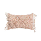 Decorative Pillow Cover Macramé Tufted Cotton Blend