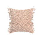 Decorative Pillow Cover Macramé Tufted Cotton Blend