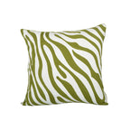 Decorative Pillow Cover Monstera Leaf Appliqué Hidden Zipper