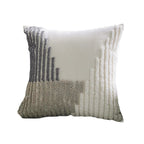 Decorative Pillow Cover Tufted Loop-Stitch 18in Square & Hidden Zipper