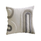 Decorative Pillow Cover Tufted Loop-Stitch 18in Square & Hidden Zipper