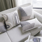 Decorative Pillow Cover Tufted Loop-Stitch 18in Square & Hidden Zipper