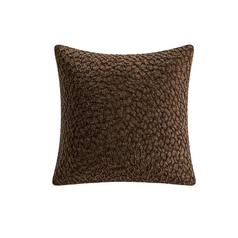 Decorative Pillow Covers Textured Chenille Machine-Washable Set of 2