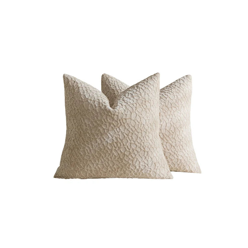 Decorative Pillow Covers Textured Chenille Machine-Washable Set of 2