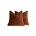 Decorative Pillow Covers Textured Chenille Machine-Washable Set of 2