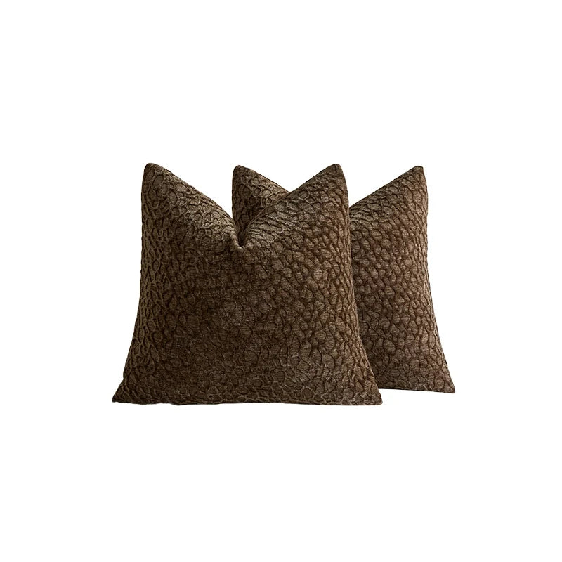 Decorative Pillow Covers Textured Chenille Machine-Washable Set of 2