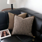 Decorative Pillow Geometric Knitted Polyester Cover & Silk Flocking