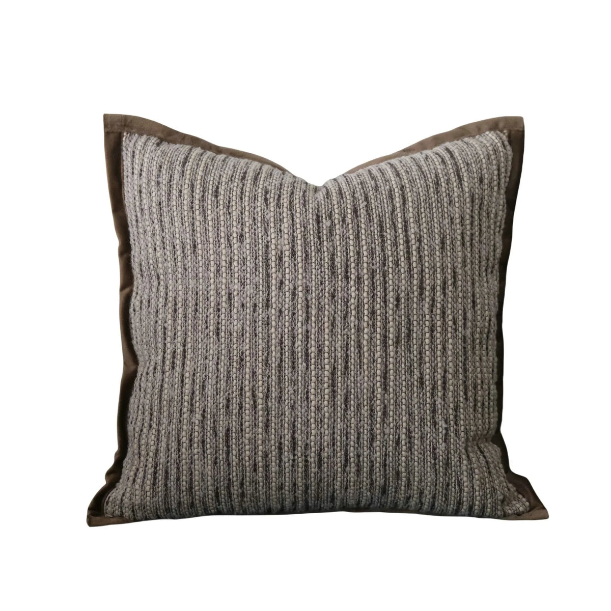 Decorative Pillow Geometric Knitted Polyester Cover & Silk Flocking
