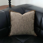 Decorative Pillow Geometric Knitted Polyester Cover & Silk Flocking