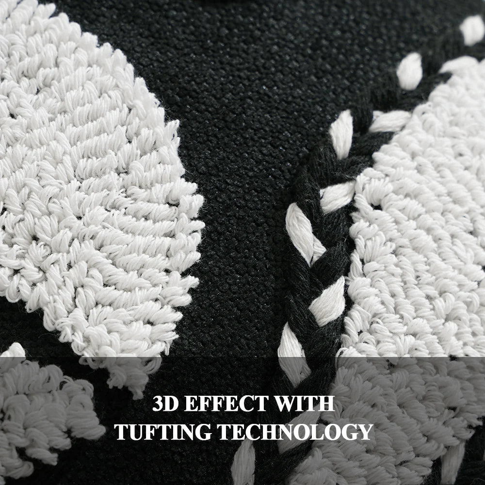 Decorative Pillow Hand-Tufted High-Pile Removable Cover