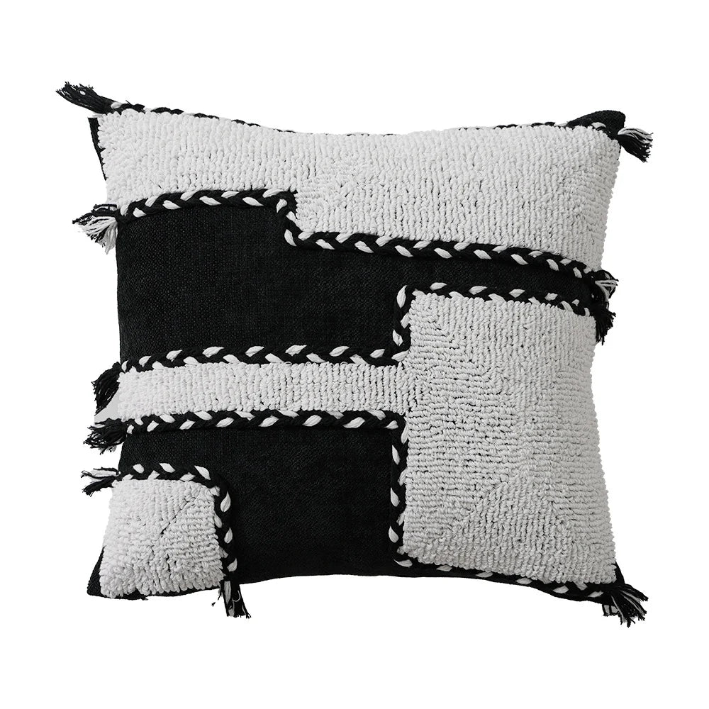 Decorative Pillow Hand-Tufted High-Pile Removable Cover