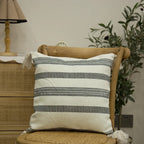 Decorative Pillow Nordic Embroidered Cotton Cover & Fiber Fill