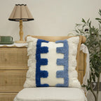Decorative Pillow Nordic Embroidered Cotton Cover & Fiber Fill