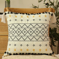 Decorative Pillow Nordic Embroidered Cotton Cover & Fiber Fill