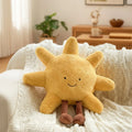 Decorative Pillow Plush Embroidered Face & Dangling Legs