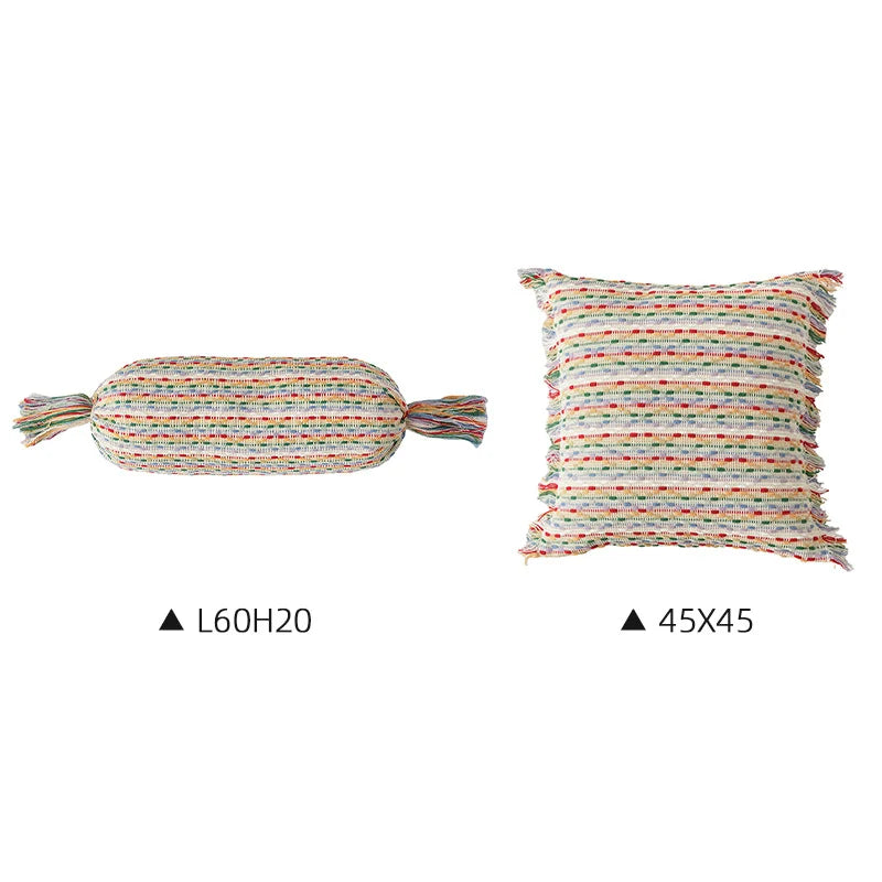 Decorative Pillow Set Boho Handwoven Removable Covers