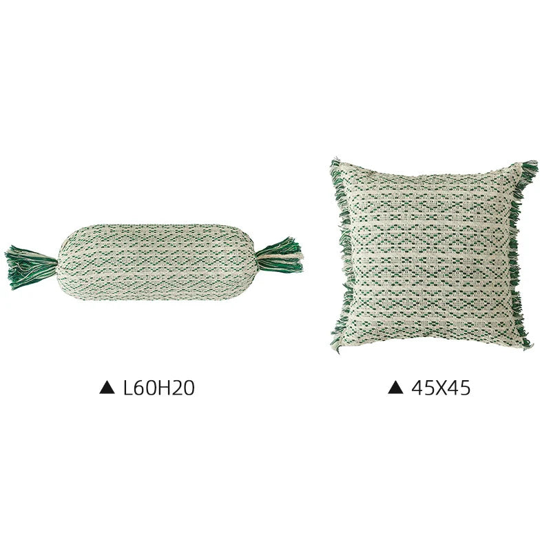 Decorative Pillow Set Boho Handwoven Removable Covers