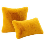 Decorative Pillow Set Plush Faux Fur Square & Lumbar