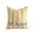 Decorative Pillow Striped Bouclé Embroidered Plush Filling