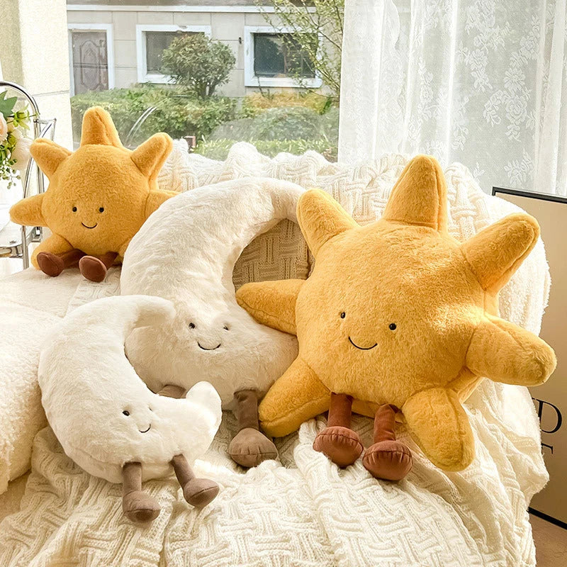 Decorative Pillow Velvet Sun & Moon Firm Plush