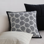 Decorative Pillow Woven Pumpkin & Velvet Trim
