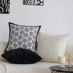 Decorative Pillow Woven Pumpkin & Velvet Trim