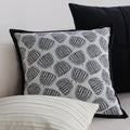 Decorative Pillow Woven Pumpkin & Velvet Trim