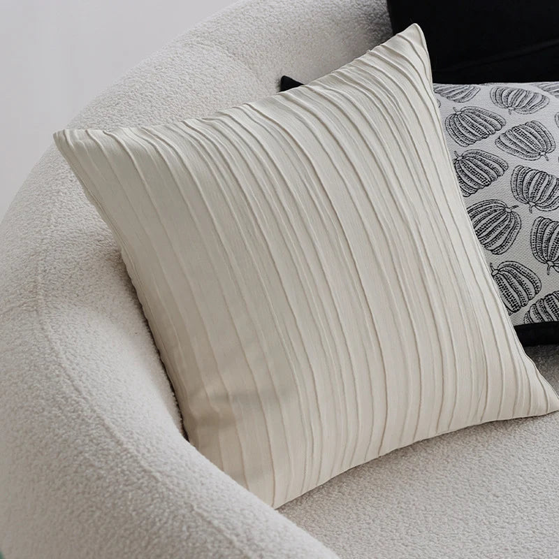 Decorative Pillow Woven Pumpkin & Velvet Trim