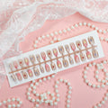 Decorative Press-On Nail Set Mixed Art Peel & Stick