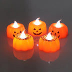Decorative Pumpkin Candle Battery-Operated LED Flameless Weather-Resistant