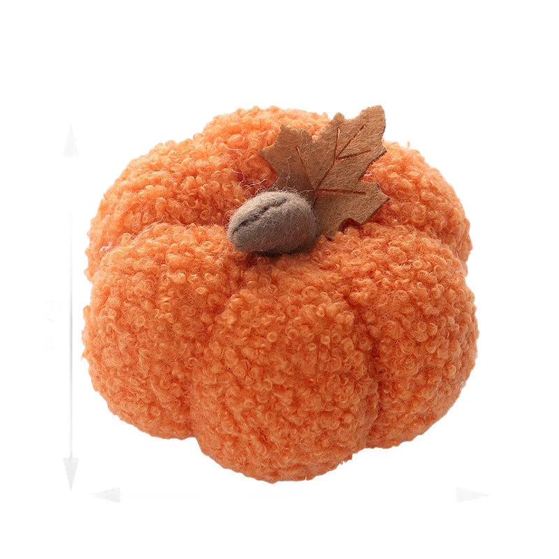 Decorative Pumpkin Figure Textured Finish Tabletop Accent