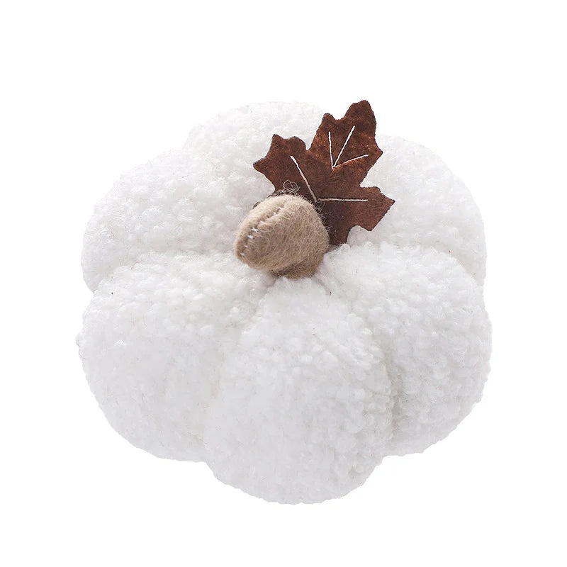 Decorative Pumpkin Figure Textured Finish Tabletop Accent