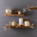 Decorative Pumpkin Hand-Molded Recycled Glass Textured Finish