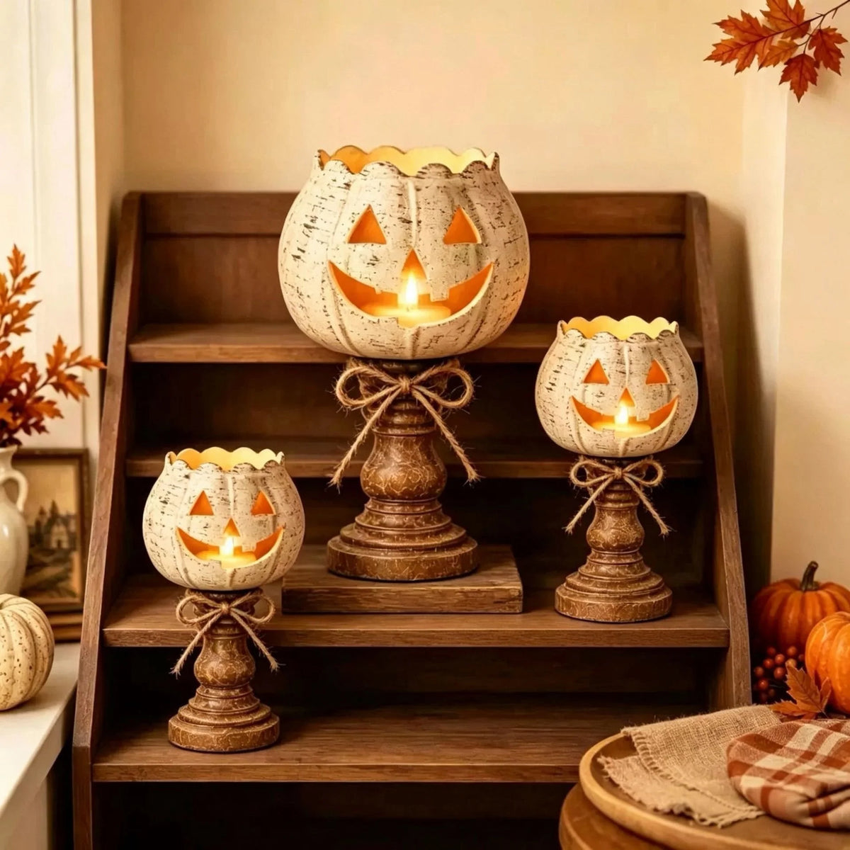 Decorative Pumpkin Lamp Warm LED Indoor & Outdoor