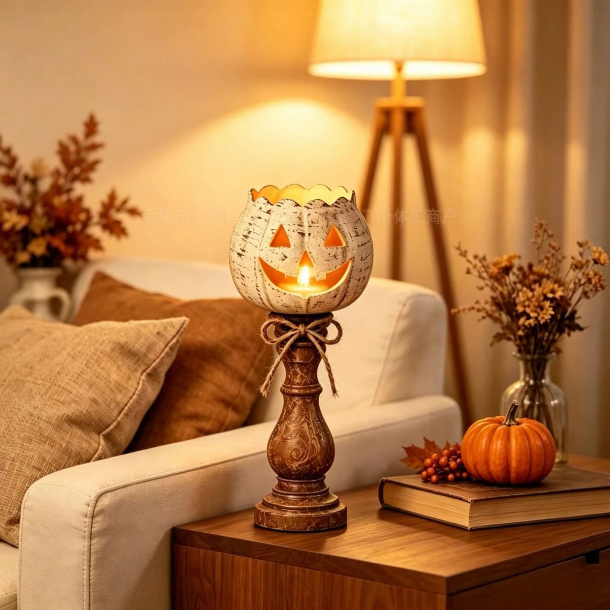 Decorative Pumpkin Lamp Warm LED Indoor & Outdoor
